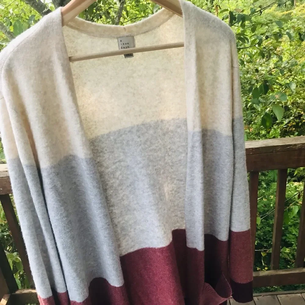 ~ Color Block Cardigan-XL - Picture 6 of 10
